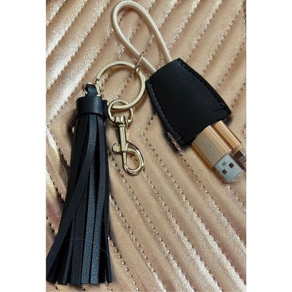 POWER UP IN STYLE - Smartphone Key Chain USB/iPhone Charging Cable w/Tassel. - Picture 14 of 16